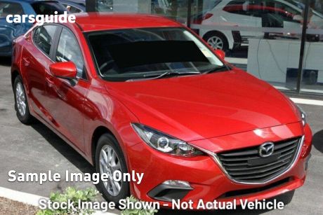 Red 2014 Mazda 3 Sedan Maxx