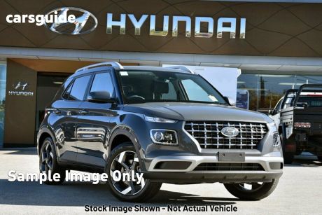 Grey 2024 Hyundai Venue Wagon Elite (black) Sunroof