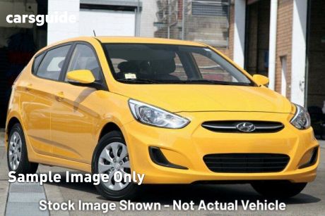 Yellow 2015 Hyundai Accent Hatchback Active