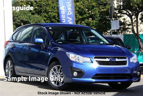 Blue 2015 Subaru Impreza Hatchback 2.0I (awd)