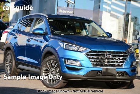 Blue 2019 Hyundai Tucson Wagon Elite (2WD) Black INT