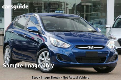 Blue 2017 Hyundai Accent Hatchback Sport