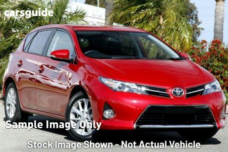 Red 2013 Toyota Corolla Hatchback Ascent Sport