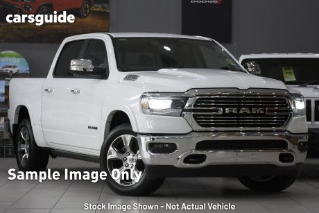Blue 2024 Ram 1500 Crew Cab Utility Laramie Sport Rambox Mhev