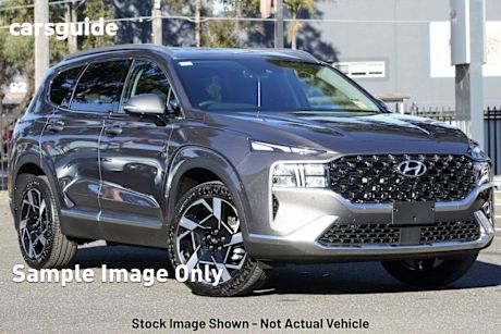 Grey 2022 Hyundai Santa FE Wagon Elite Crdi (Awd)