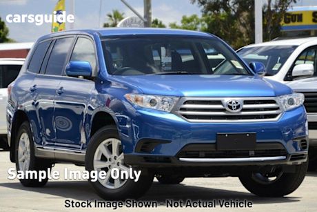 Blue 2012 Toyota Kluger Wagon KX-R (fwd) 5 Seat