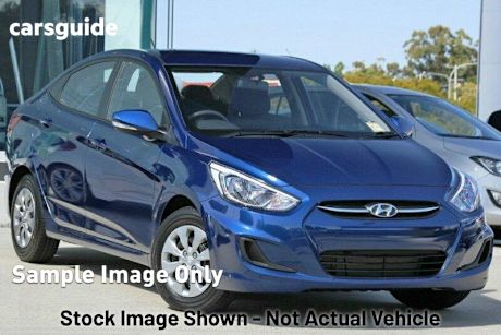 Blue 2016 Hyundai Accent Sedan Active