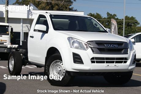 White 2019 Isuzu D-MAX Cab Chassis SX (4X4)