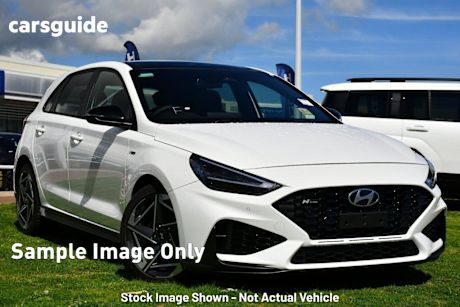 White 2024 Hyundai I30 Hatchback N Line PRM Mhev