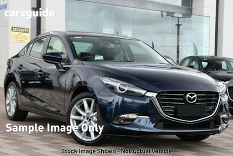Blue 2018 Mazda 3 Sedan SP25 GT