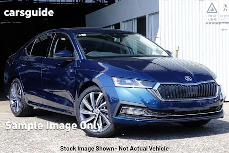 Blue 2023 Skoda Octavia Sedan Style 110TSI