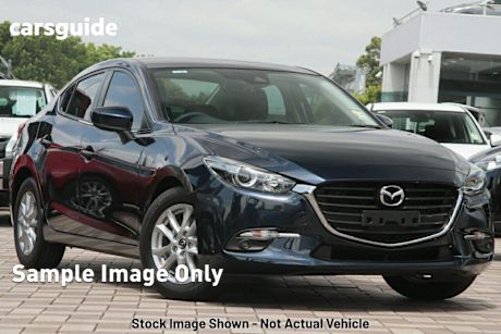 Blue 2017 Mazda 3 Sedan Maxx
