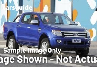 Blue 2013 Ford Ranger Dual Cab Utility XLT 3.2 (4X4)
