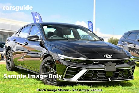 Black 2025 Hyundai I30 Sedan N Line Premium