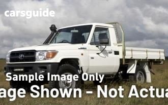 White 2014 Toyota Landcruiser Cab Chassis Workmate (4X4)