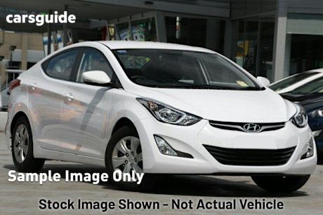 White 2015 Hyundai Elantra Sedan Active