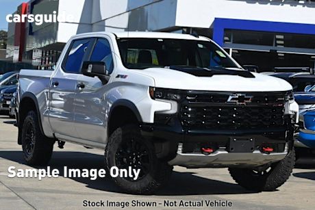 White 2024 Chevrolet Silverado Crew Cab Pickup 1500 ZR2