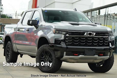 Grey 2024 Chevrolet Silverado Crew Cab Pickup 1500 ZR2