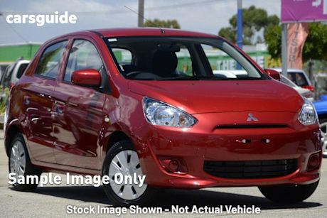 Red 2013 Mitsubishi Mirage Hatchback ES