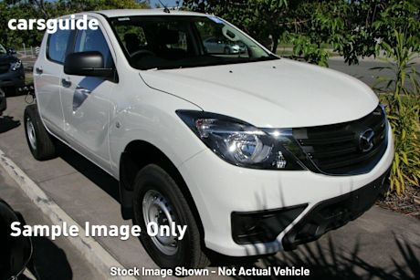 White 2018 Mazda BT-50 Dual Cab Chassis XT (4X4)