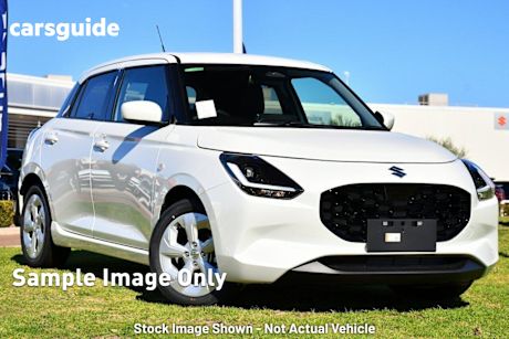 White 2025 Suzuki Swift Hatchback Hybrid Plus