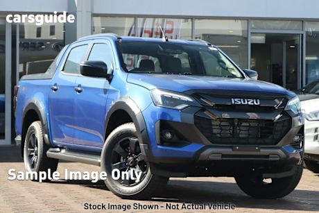 Blue 2025 Isuzu D-MAX Crew Cab Utility X-Terrain (4X4)