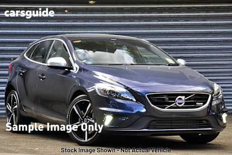 Blue 2014 Volvo V40 Hatchback T5 R-Design