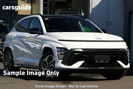 White 2025 Hyundai Kona Wagon Hybrid Premium N Line Sunroof