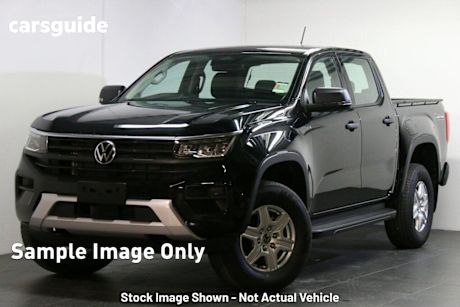 Black 2025 Volkswagen Amarok Dual Cab Utility Core TDI405 4Motion