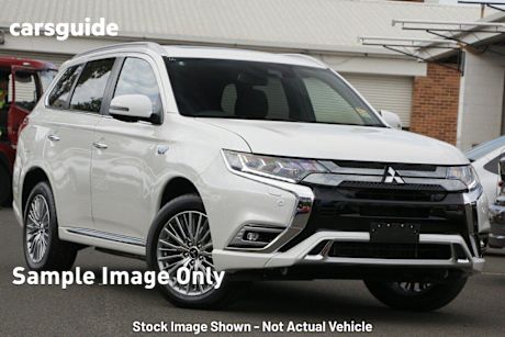 White 2021 Mitsubishi Outlander Wagon Phev Exceed 5 Seat (awd)