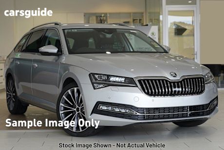 Blue 2021 Skoda Superb Wagon Style