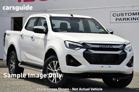White 2025 Isuzu D-MAX Crew Cab Utility LS-U (4X4)