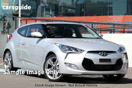 Silver 2014 Hyundai Veloster Coupe +