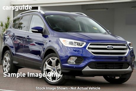 Blue 2018 Ford Escape Wagon Titanium (awd)
