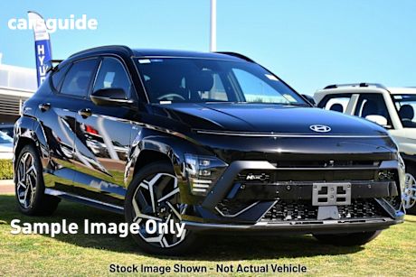 Black 2025 Hyundai Kona Wagon Hybrid Premium N Line Sunroof