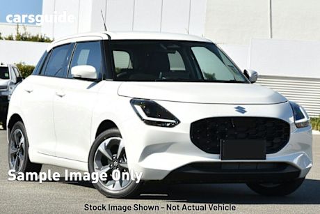 White 2025 Suzuki Swift Hatchback Hybrid Glx