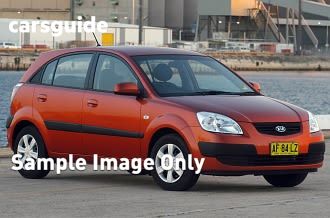 Blue 2007 Kia RIO Hatchback Lx