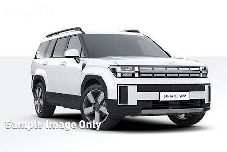 White 2025 Hyundai Santa FE Wagon Hev (Awd)