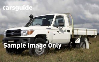 White 2015 Toyota Landcruiser Cab Chassis Workmate (4X4)