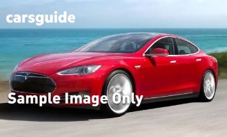 Blue 2014 Tesla Model S Hatchback 85
