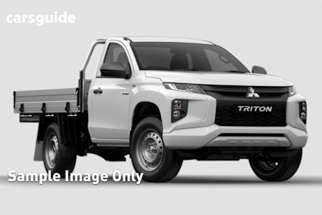 White 2021 Mitsubishi Triton Cab Chassis Glx (4X4)