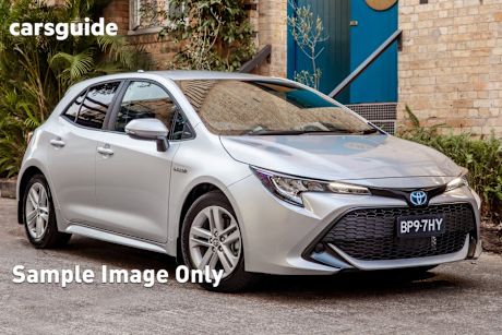 White 2019 Toyota Corolla Hatchback Ascent Sport (Hybrid)