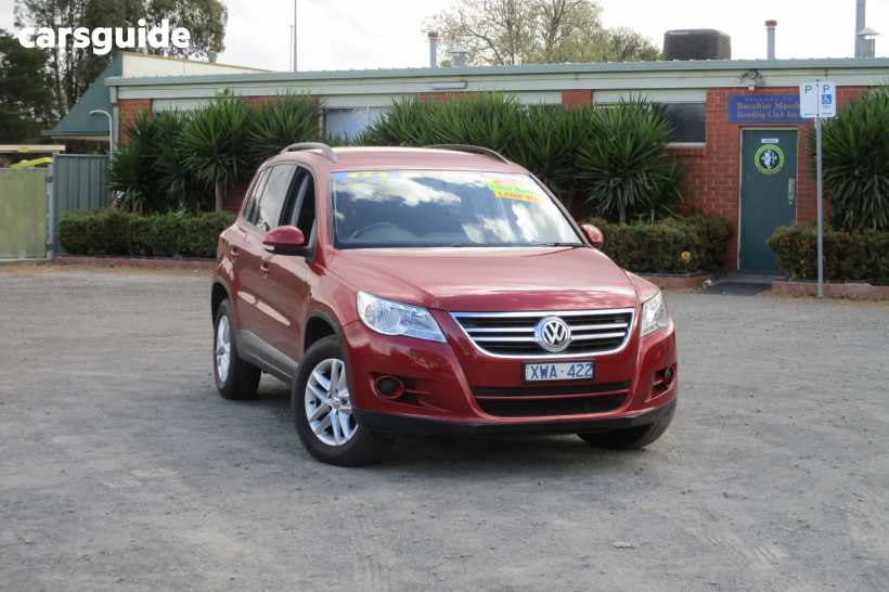 Burgundy 2010 Volkswagen Tiguan Wagon 103 Tdi
