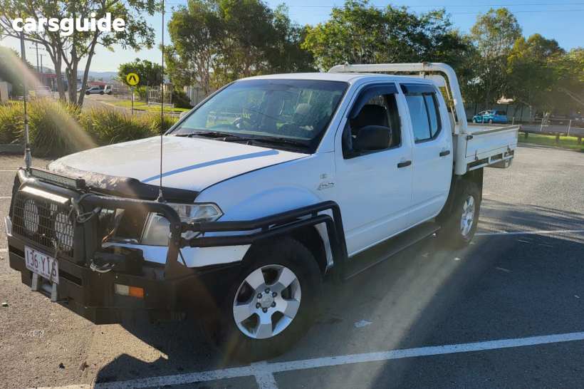 White 2011 Nissan Navara Dual Cab Pick-up Rx (4X4)