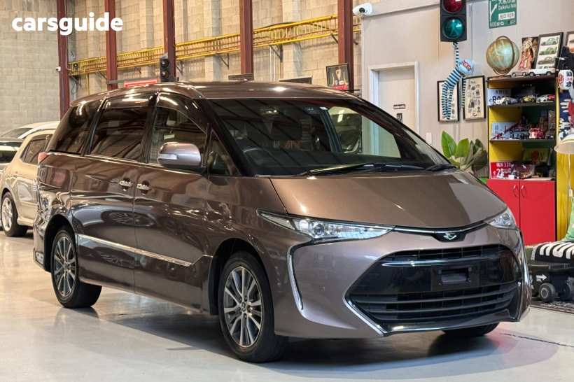 Brown 2016 Toyota Estima Wagon