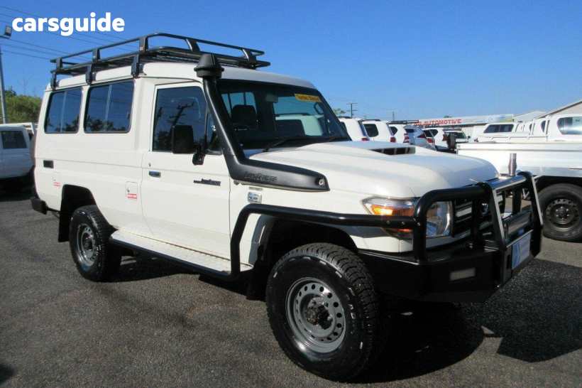 White 2018 Toyota Landcruiser Troop Carrier Workmate (4X4) 2 Seat