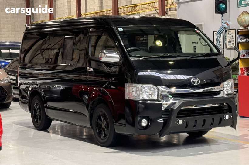 Black 2017 Toyota Hiace Wagon COMMUTER
