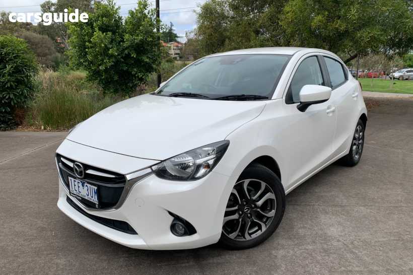 White 2015 Mazda 2 Hatchback Genki