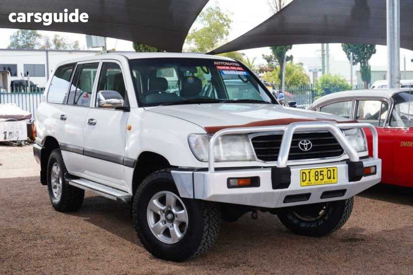 White 1999 Toyota Landcruiser Wagon Gxl (4X4)