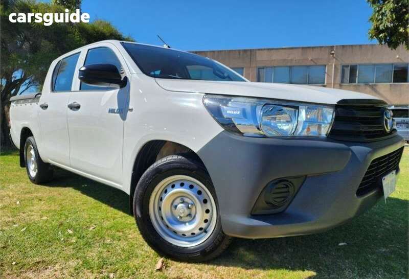 White 2016 Toyota Hilux Dual Cab Utility Workmate